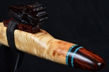 Curly Poplar Native American Flute, Minor, Mid F#-4, #F26D